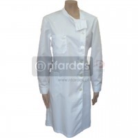 Ref 01011 - Bata com gola à padre, aperta ao lado, com manga comprida (Senhora) 